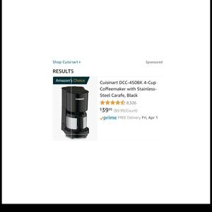 Coffee Maker Cuisinart